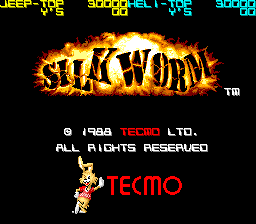 Silk Worm (set 1) Title Screen